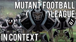 Mutant Football League in Context
Introducing new Cliqist contributor Joe Bush!
► Support Cliqist on Patreon:
http://www.Patreon.com/Cliqist
► Our website:
http://www.Cliqist.com
► Facebook & Twitter:
http://www.Twitter.com/Cliqist
http://www.Facebook.com/Cliqist Mutant Football League in Context