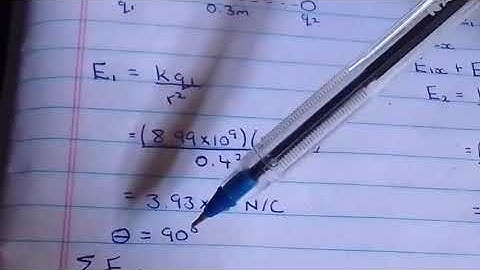 Electric Fields Superposition Principle example question