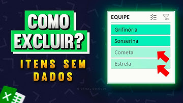 Como Remover Dados Excluídos da Segmentação de Dados no Excel (Itens Vazios na Segmentação de Dados)