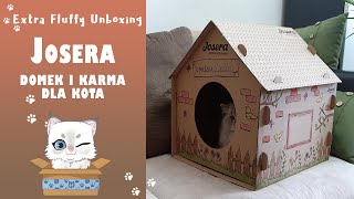 Josera domek i karmy dla kota 😺 Extra Fluffy Unboxing 🎁