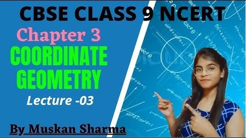 Chapter 3 Co-ordinate Geometry |  Exercise 3.3 | NCERT class 9 Mathematics