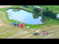 Cutting, Raking, and Baling Hay - Case, New Holland, and a John Deere 2750