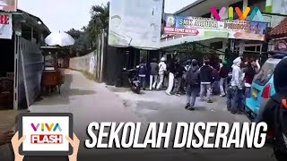 Brutal! Sekelompok Pelajar Serang SMK Swasta di Depok