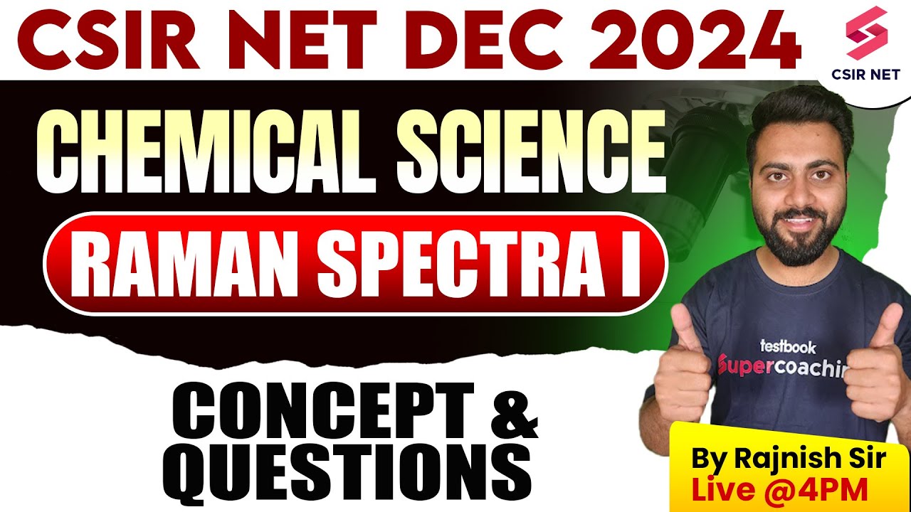 CSIR NET Dec 2024 | Chemical Science | Concept And Question | Raman ...
