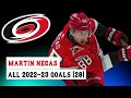 Martin necas 88 all 28 goals of the 202223 nhl season