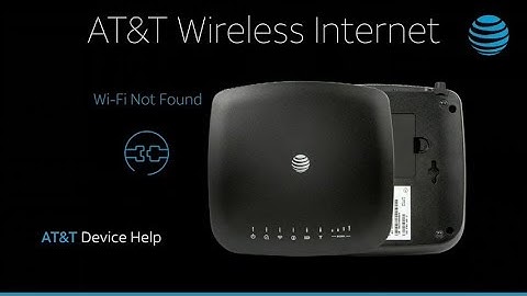 Wireless Internet Wi-Fi Not Found | AT&T Wireless
