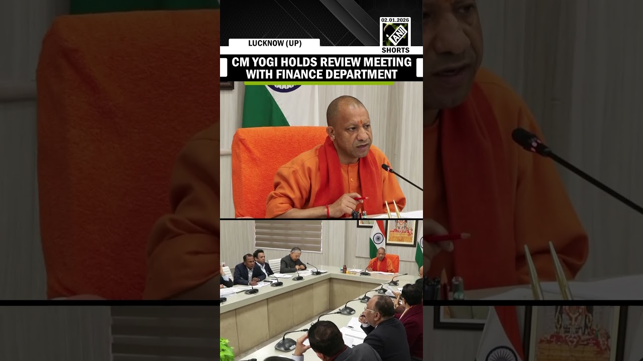 UP CM Yogi Adityanath holds review meeting with Finance Department in Lucknow