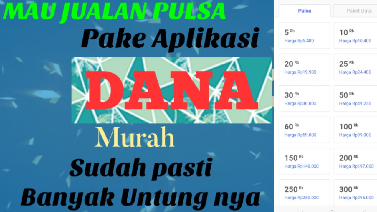 Cara Jualan Pulsa Lewat Aplikasi DANA 2022 YouTube