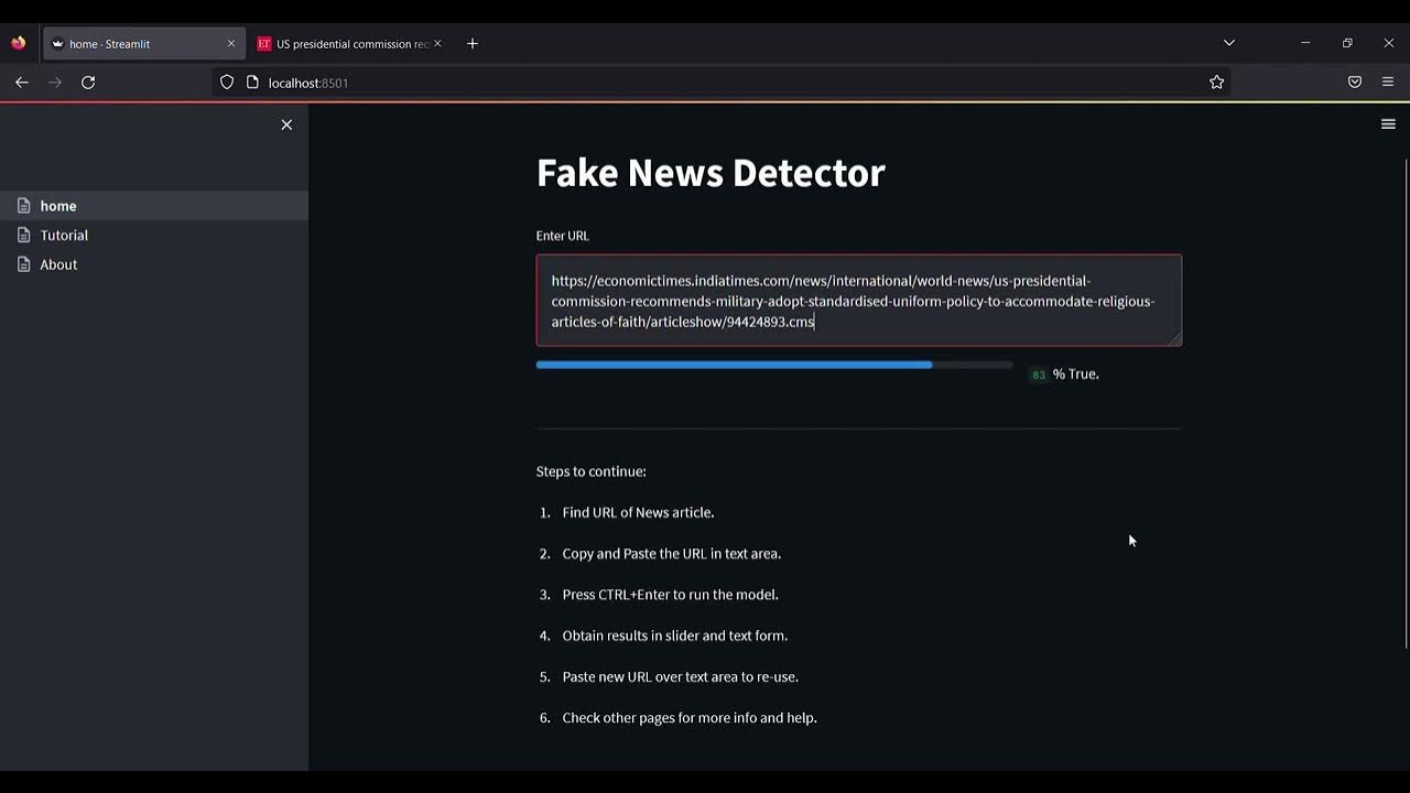 Project Demo - Fake News using Web Scraping - YouTube