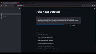 Project Demo - Fake News using Web Scraping screenshot 4