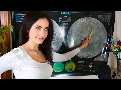 Una lezione satellitare | ASMR ITA | Astronomy Lesson 🌙 Moon 🌗 Luna