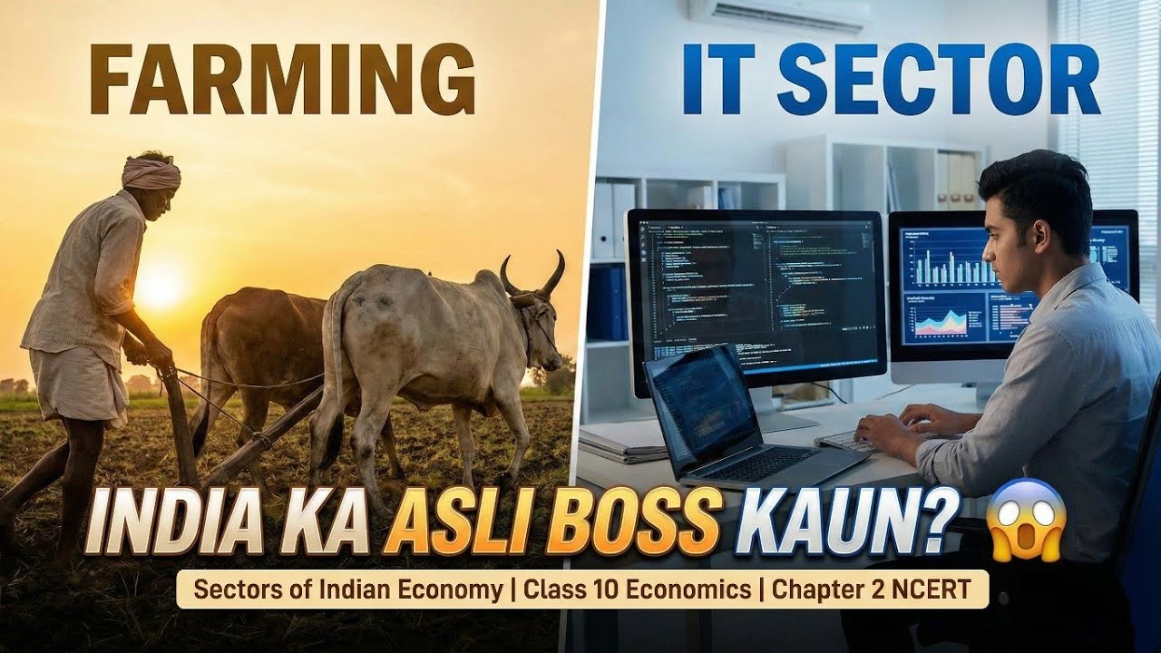 India का असली Boss कौन? Farming या IT Sector? 😱 | Sectors of Indian Economy | Class 10th | Chapter 2