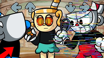 FNF Character Test | Gameplay VS Playground Cuphead VS mugman MOD