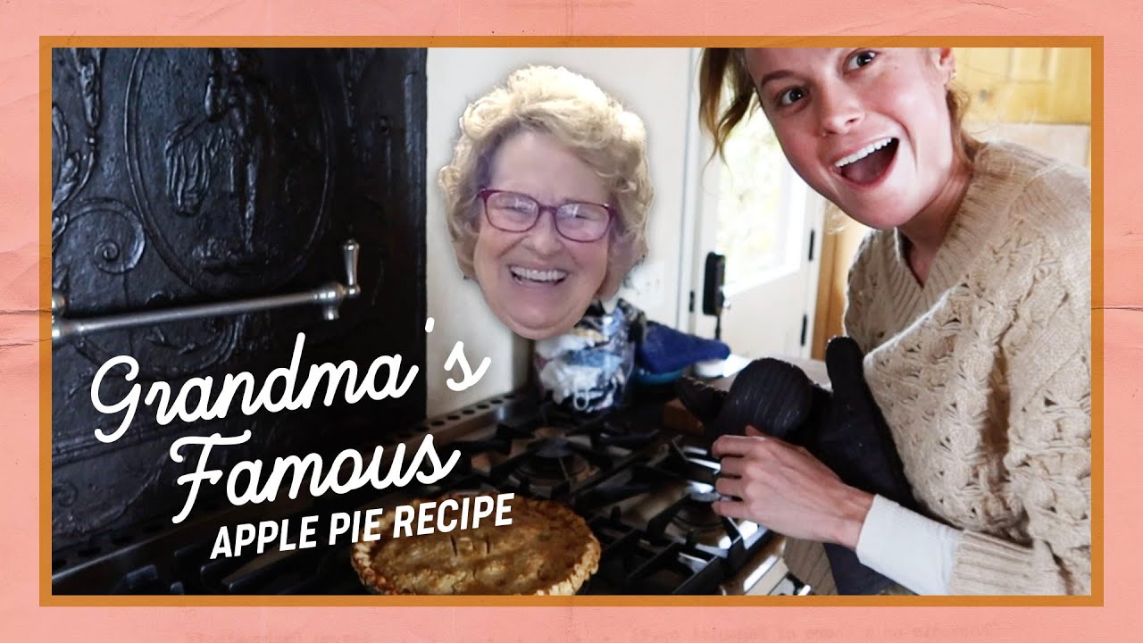 Baking my Grandma’s famous apple pie (with Grandma!)