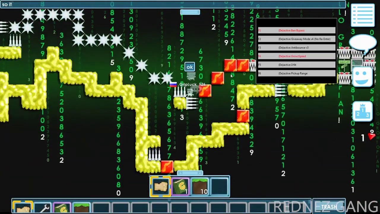 Growtopia Trainer v2.993 (SUPER PUNCH/1 HIT AND PICKUP RANGE)