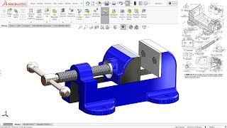 SOLİDWORKS MENGENE TASARIMI ( clamp)