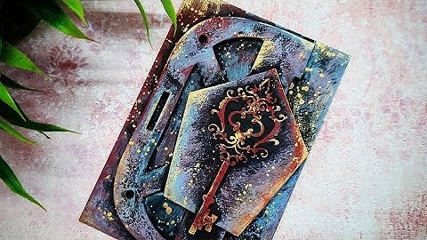 Simple and easy Mixed Media Altered MDF Panel || Altered Art || Archu