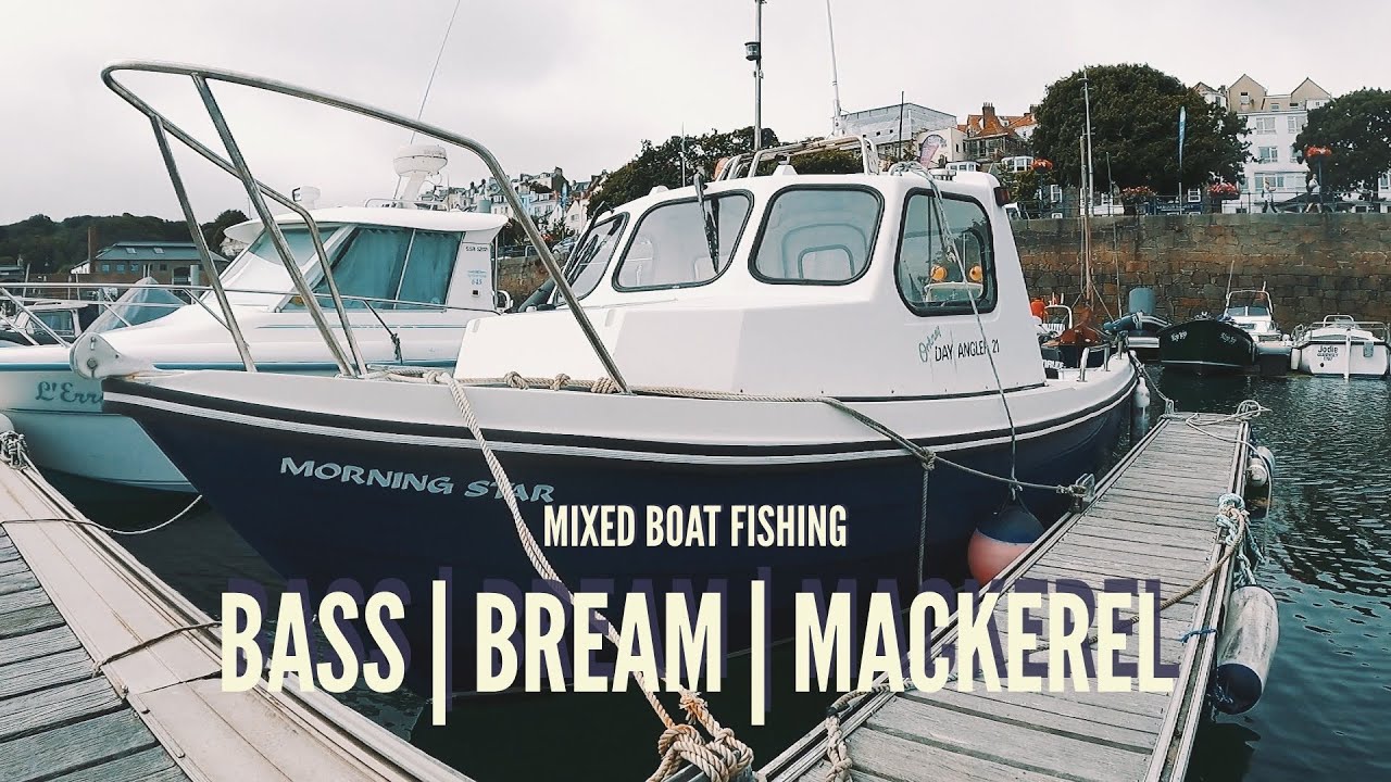 MIXED BOAT FISHING WITH LURES & BAIT BASS BREAM MACKEREL & MORE HERM ISLAND YouTube