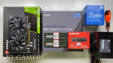 Satisfying Gaming PC Build intel Core i5 12400 msi PRO B660M-E DDR4 ZOTAC GTX1660 6GB