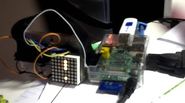 Raspberry Pi 8x8 LED backpack