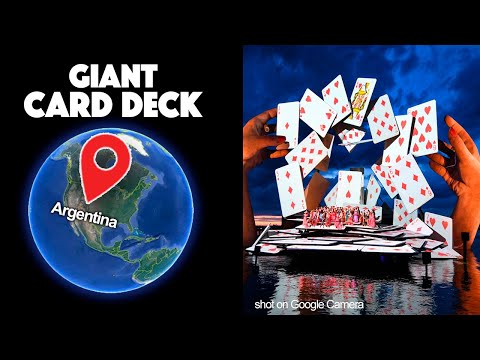 What i Found? Giant CARD DECK on Google Earth and Google Maps giant card deck