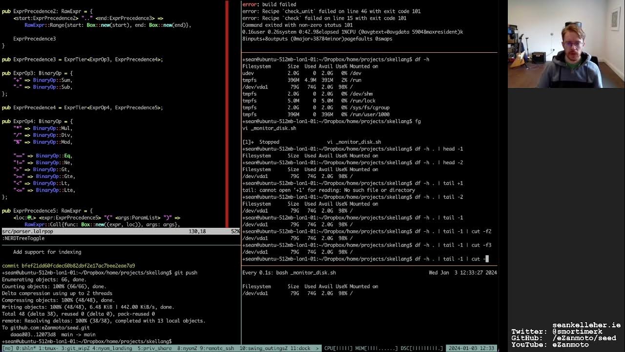 Writing a programming language 03 01 2024 youtube