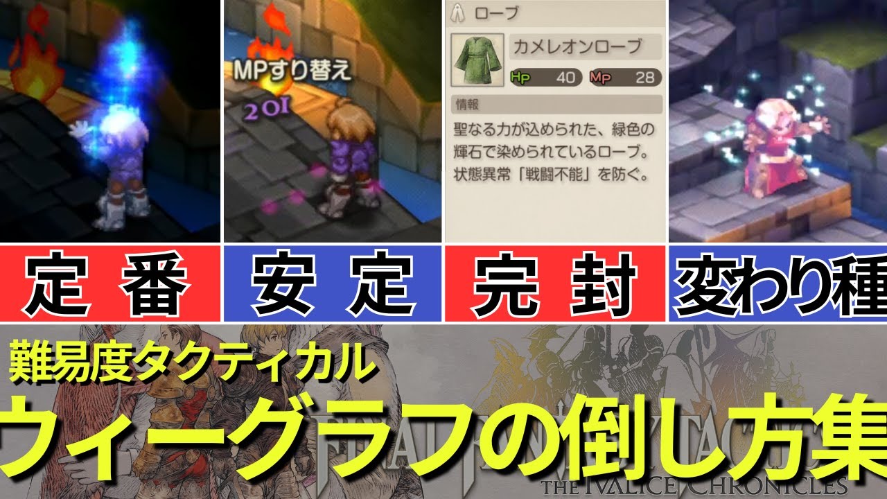 【FFTIC】タクティカルウィーグラフの倒し方集