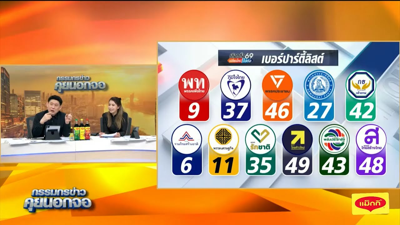 'เลขมงคลการเมือง' เบอร์ปาร์ตี้ลิสต์ 52 พรรค