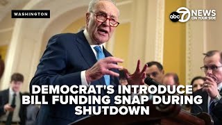 LIVE: Chuck Schumer introduces an act to fund SNAP benefits during the government shutdown