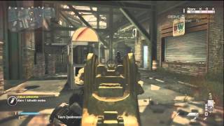 COD Ghosts K7 Submachine Gun GOLD Camo Gameplay Review Xbox One Gameplay
