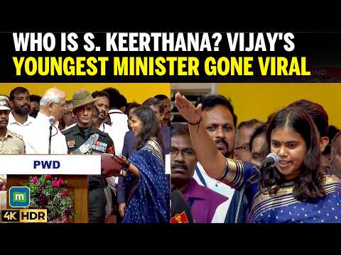WHO IS S. KEERTHANA? Vijay’s Youngest Minister Scripts History In Tamil Nadu Politics