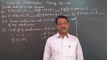 Class 3 Learning Mathematics Money Ex 49 By Manoj Prasad Karn