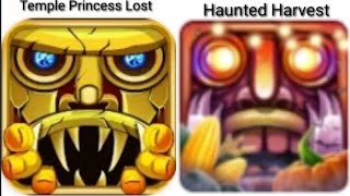 Temple Princess lost vs Temple Run2 Haunted Harvest screenshot 2