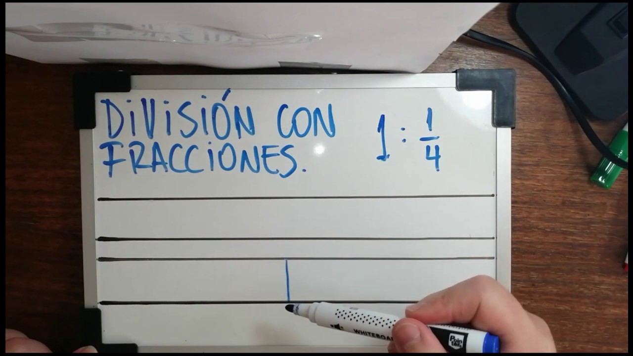 División gráfica de fracciones