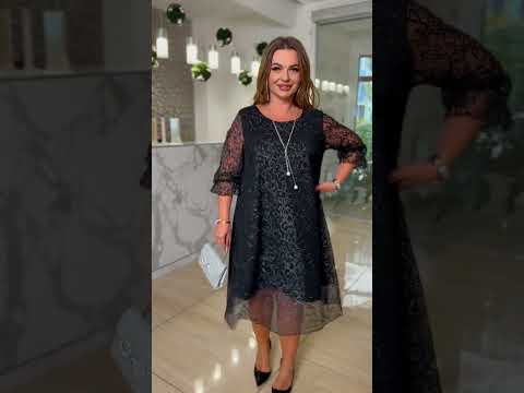 Елегантна сукня креп дайвінг, видео 1