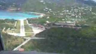 Landing in St Barth with St barth Commuter