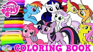 My Little Pony Coloring Book Mane 6 Compilation Episode MLP Surprise Egg and Toy Collector SETC