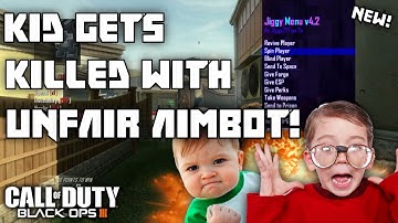 Black Ops 2 Angry Kid Gets KILLED With UNFAIR AIMBOT! XBOX ONE 1V1 AIMBOT TROLLING! (Black Ops 2!))