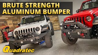 Quadratec Brute Strength Front Bumper for Jeep Wranger JL and Jeep Gladiator JT