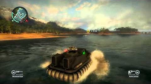 Just Cause 2 HOVERCRAFT FUN!