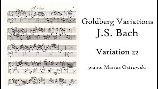 J.S. Bach - Goldberg Variations BWV 988: Variation XXII (piano: Marius Ostrowski) Resimi