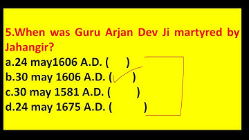 EXERCISES RELATED GURU ARJAN DEV JI