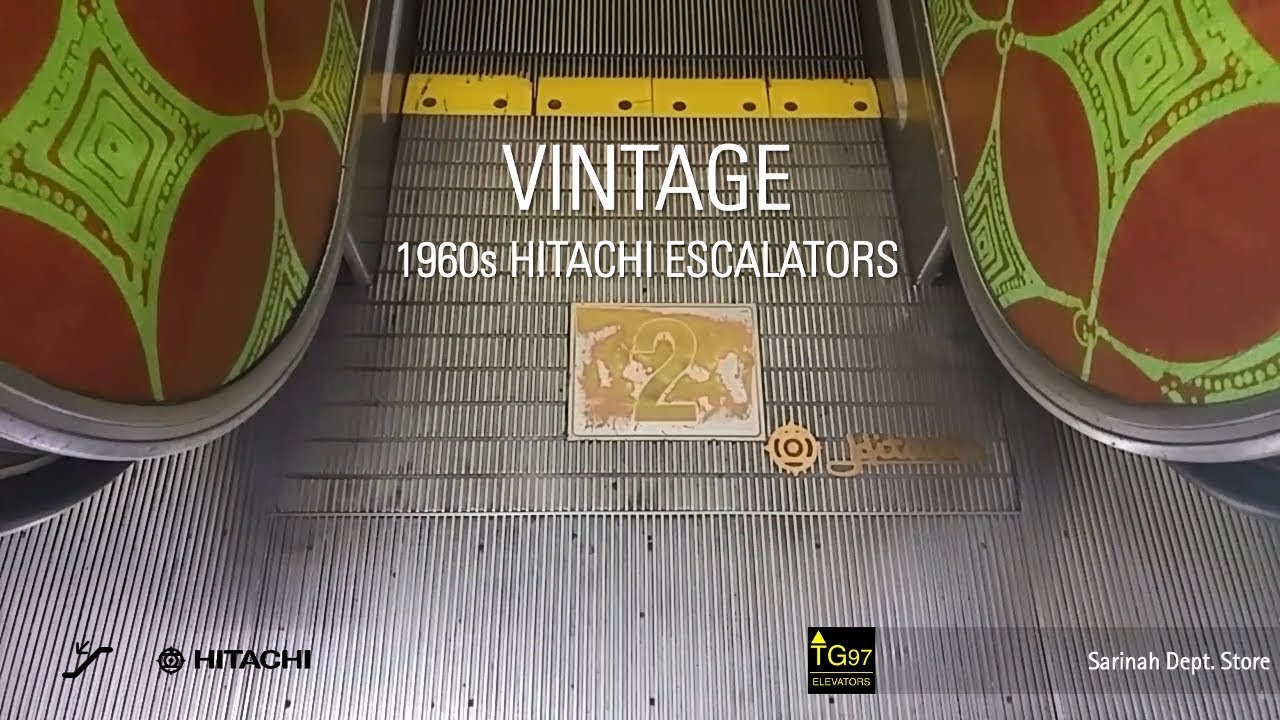 [TG97] VINTAGE 1960s Hitachi Escalators at Sarinah, Jakarta
