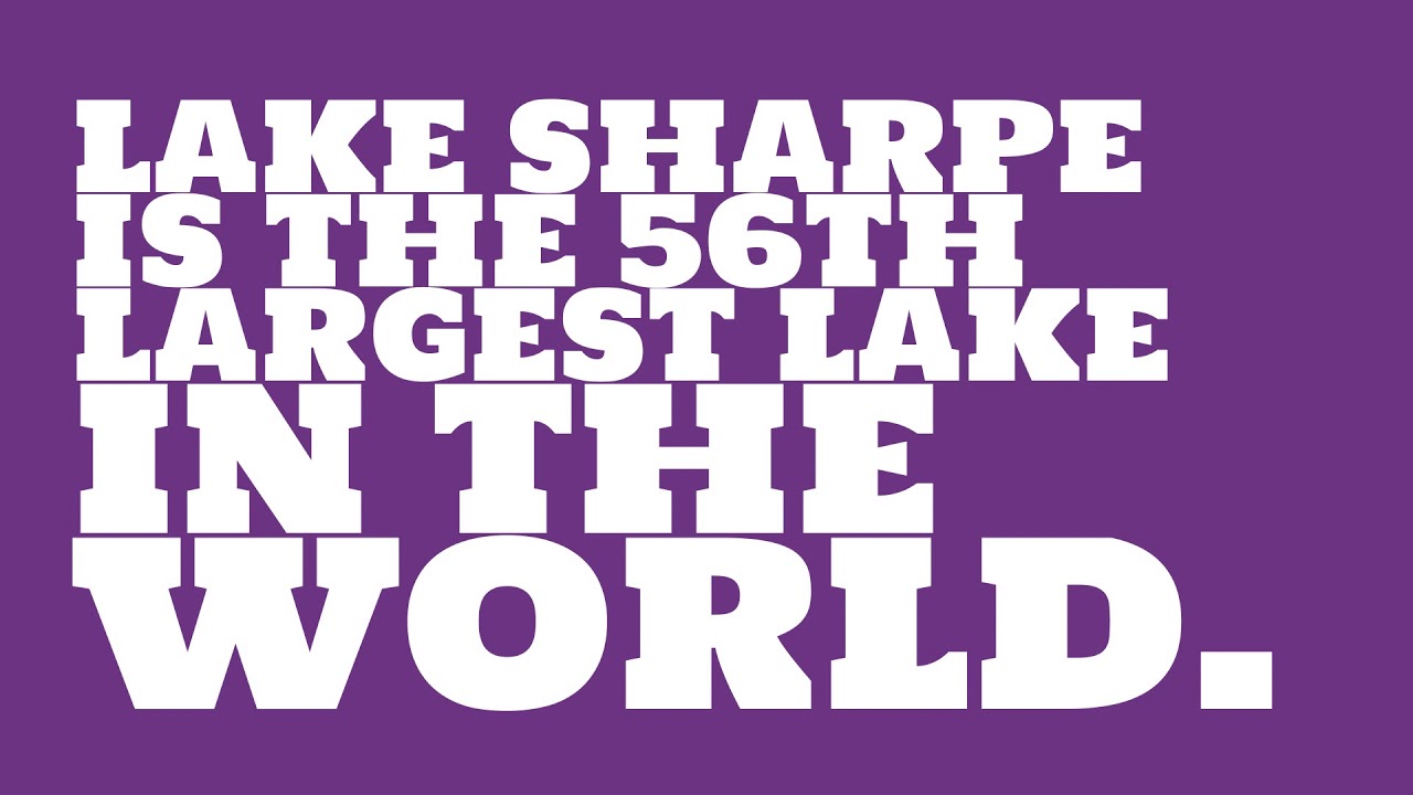 How big is Lake Sharpe?