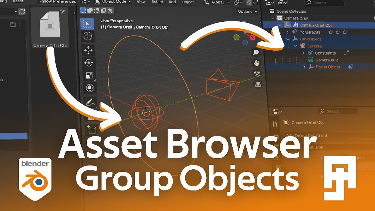 Blender 3D - Group Meshes and Objects In The Asset Browser