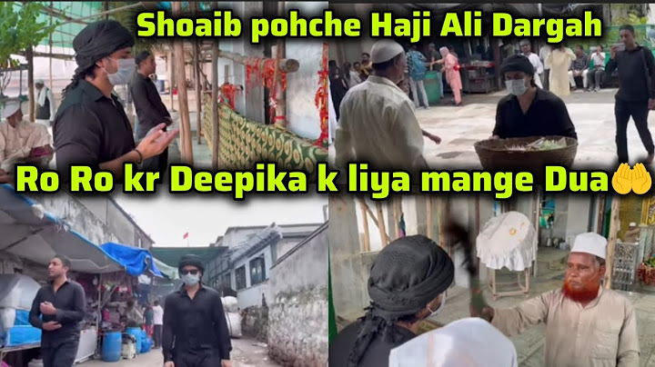 Shoaib Ibrahim reached Baba Haji Ali's shrine to pray for Deepika 🤲shoaibvogs