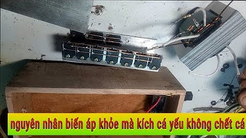 Nguyên nhân làm cho kích cá bị yếu cho dù bạn quấn biến áp rất khỏe
