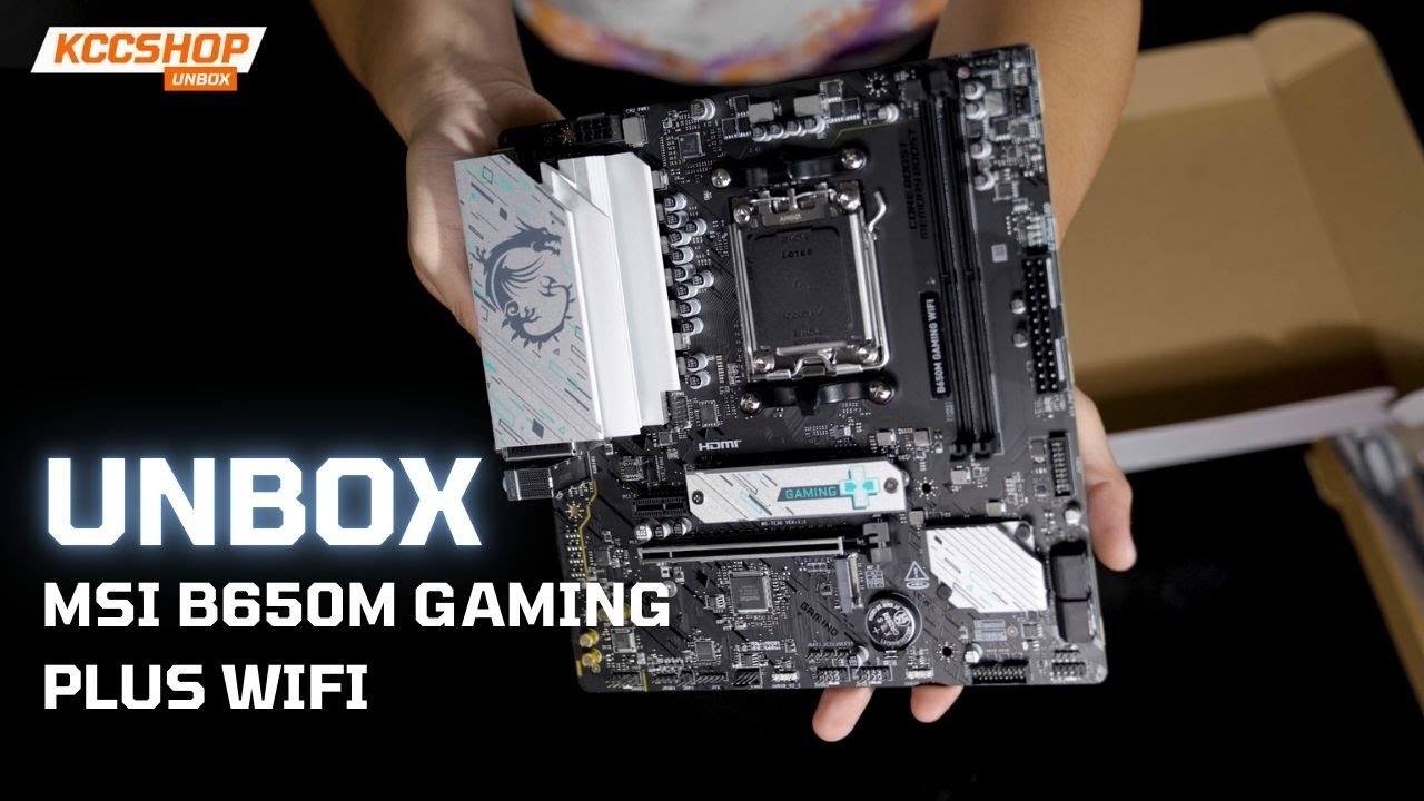 📦 Распаковка MSI B650M GAMING PLUS WIFI DDR5 — Распаковка и крупный план мощной материнской платы...