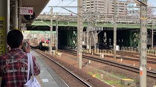 EF64 1046号機(広島色)牽引1550レ金山3番線通過
