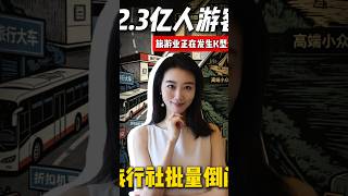 12.3亿人次出游,旅行社却批量倒闭!#china #business #travel #chinatravel #经济